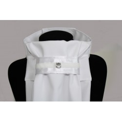 Plastron "Shine" weiß